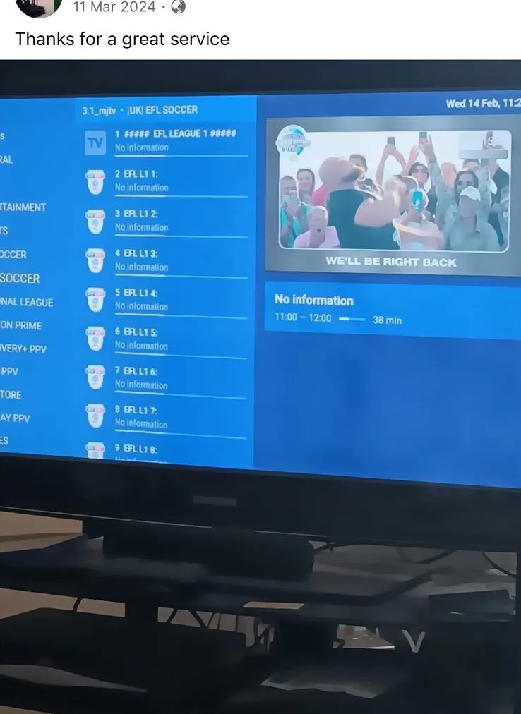 Kundenbewertung 1 - GRMNIPTV Kundenbewertung 1 für GRMNIPTV - Sehr zufrieden mit dem Service